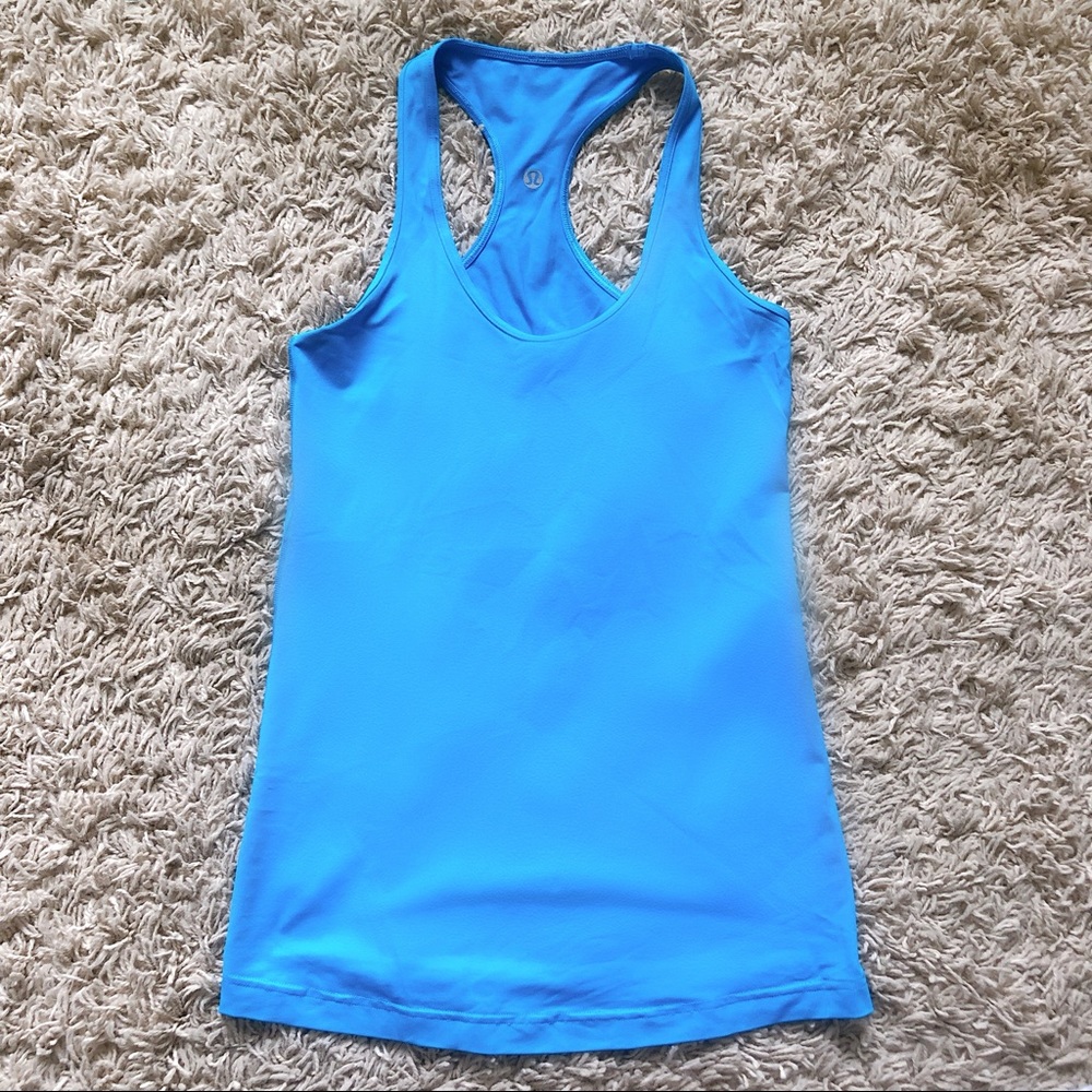 Lulu lemon blue raceback tank top
